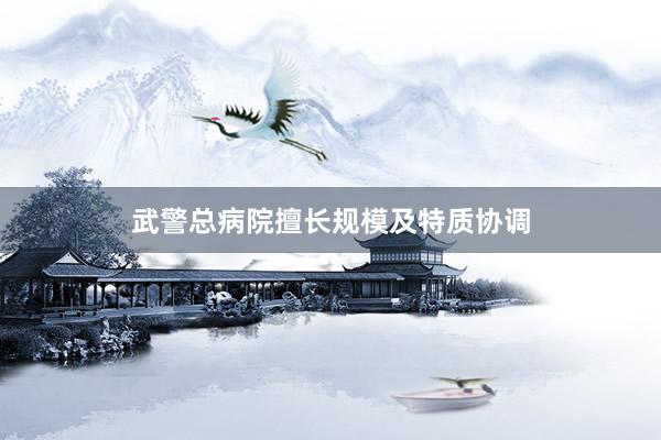 武警总病院擅长规模及特质协调